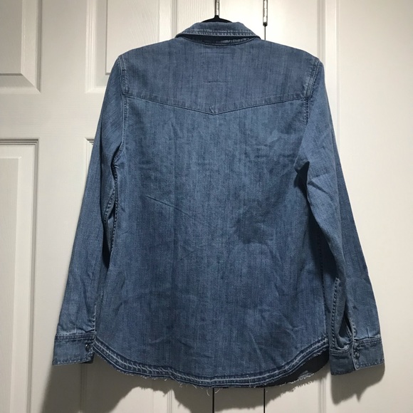 Super Dry Denim Button Down Shirt - Picture 2 of 5